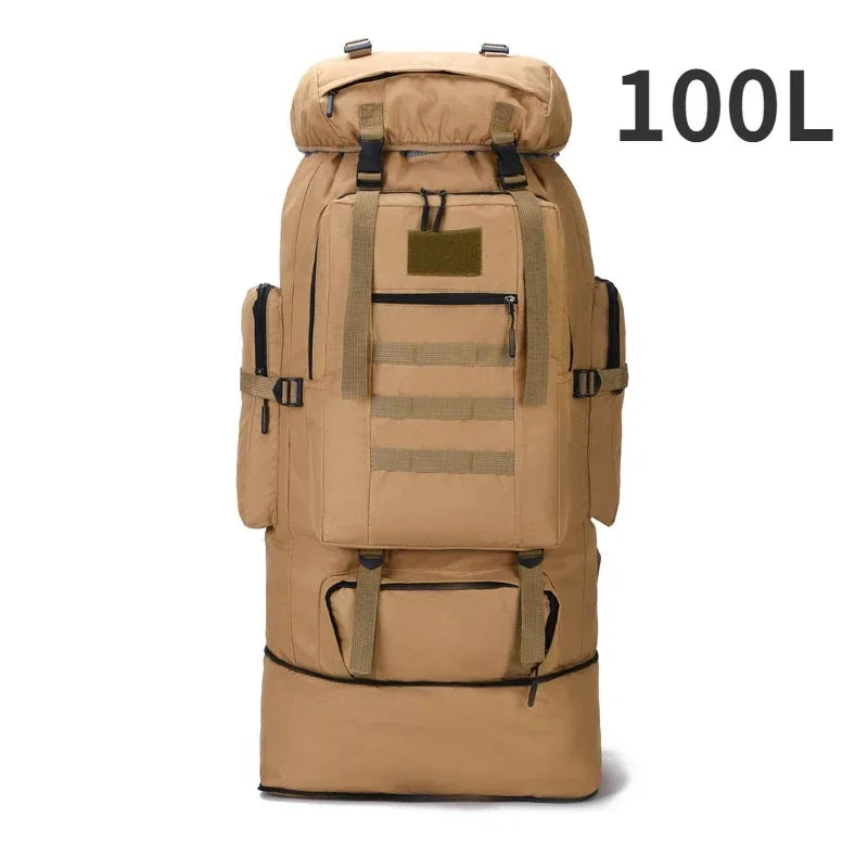 80L/100L Trekking Bag Large Capacity for Outdoors Hiking & Camping