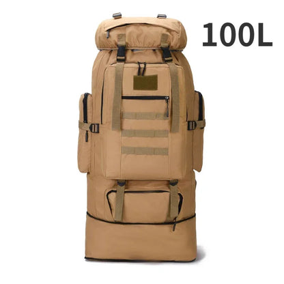 80L/100L Trekking Bag Large Capacity for Outdoors Hiking & Camping