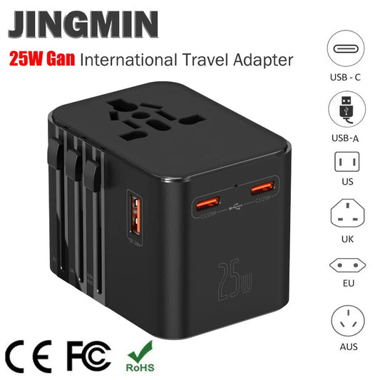 GlobeCharge Travel Adapter