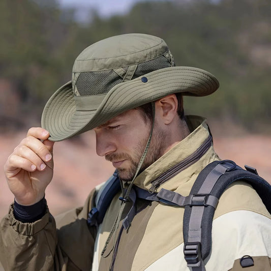 Men's Summer Spring and Autumn Outdoor Mountaineering Hat