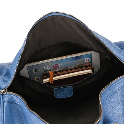 Luxury Genuine Leather Men Duffle Bag