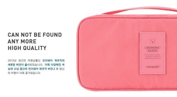 Portable Travel Bra Underwear Organizer Bag
