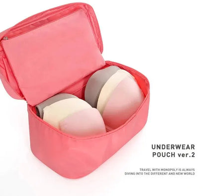 Portable Travel Bra Underwear Organizer Bag