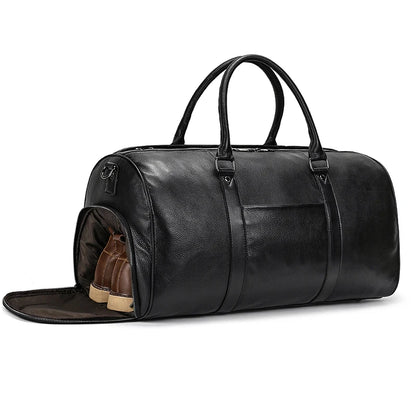 Luxury Genuine Leather Men Duffle Bag