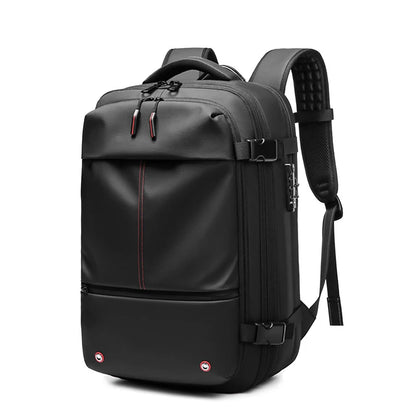 Men Travel Backpack with vacuum compression 17" Laptop Backpack