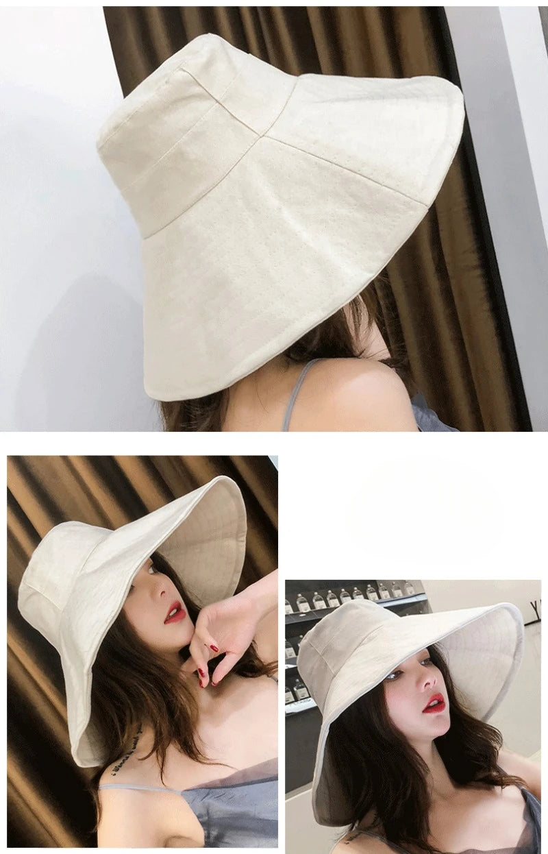 Japanese Sunshade Oversized Female Hat