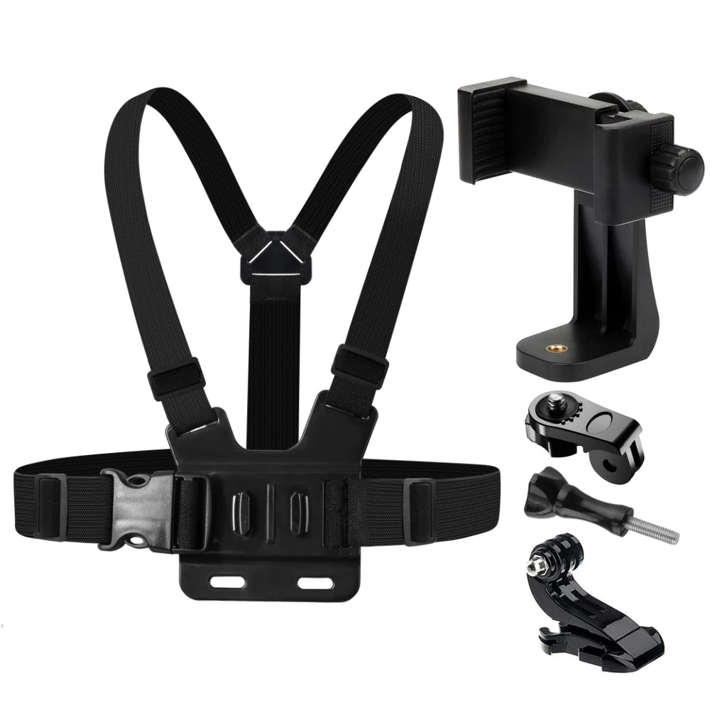 Phone Chest Strap Mount Belt for Smartphone - GoPro - DJI Action Camera Live Shooting