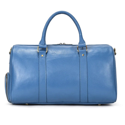 Luxury Genuine Leather Men Duffle Bag