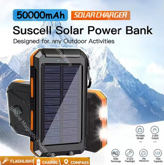 50000mAh Power Bank Waterproof Large Capacity Fast Charging