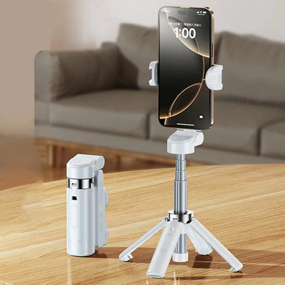 Super Mini Selfie Stick Portable Phone Holder Shooting Aid Versatile Integrated Design Bluetooth Remote For Live Broadcast