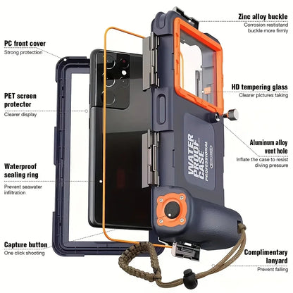 Waterproof Phone Case For iPhone Samsung 6.8" Phone - 50ft