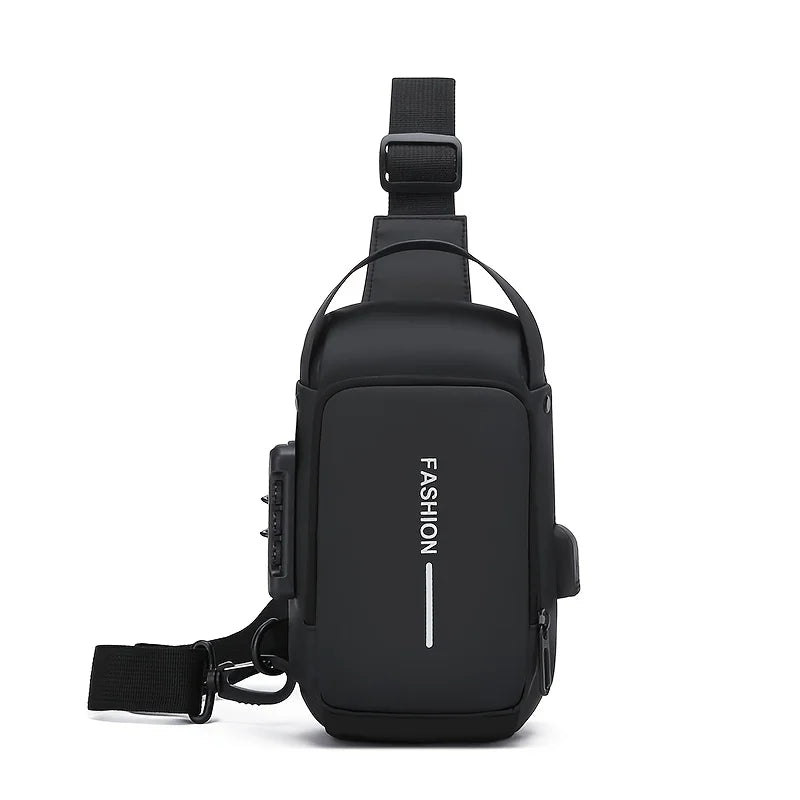 Stylish Men's Sling Bag - Durable Oxford Fabric