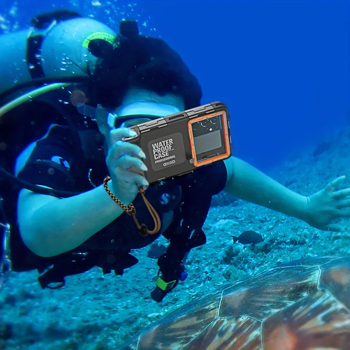 Waterproof Phone Case For iPhone Samsung 6.8" Phone - 50ft