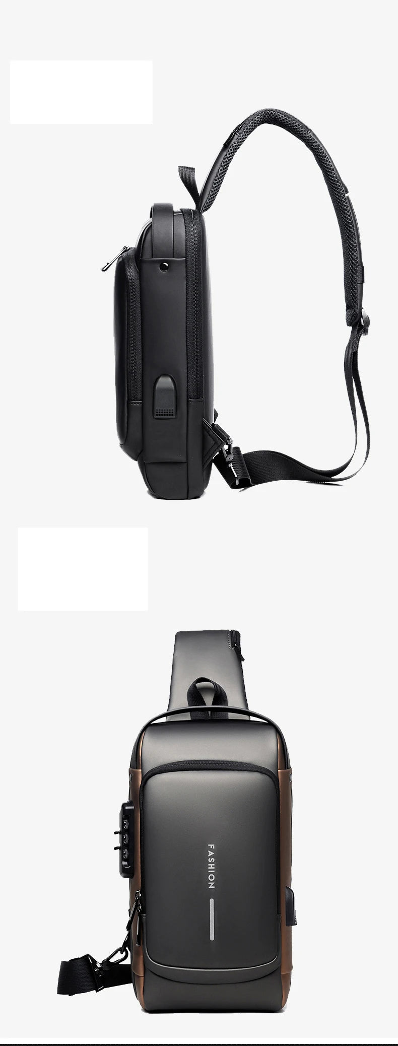 Anti-theft USB Shoulder Bag