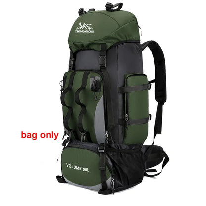 90L Waterproof Trekking Bag Large Capacity