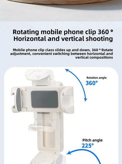 Super Mini Selfie Stick Portable Phone Holder Shooting Aid Versatile Integrated Design Bluetooth Remote For Live Broadcast