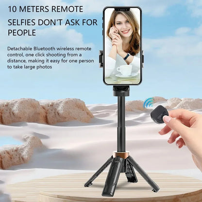 Super Mini Selfie Stick Portable Phone Holder Shooting Aid Versatile Integrated Design Bluetooth Remote For Live Broadcast