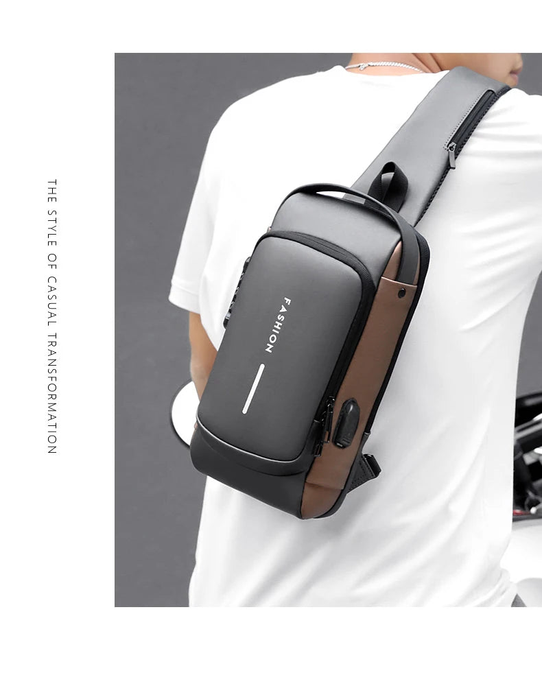 Anti-theft USB Shoulder Bag