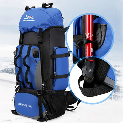 90L Waterproof Trekking Bag Large Capacity