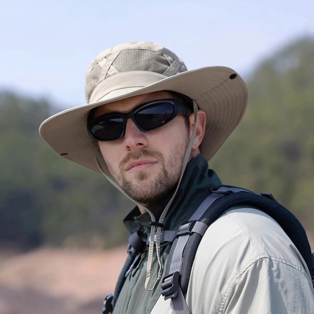 Men's Summer Spring and Autumn Outdoor Mountaineering Hat