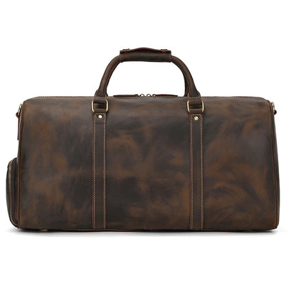 Luxury Genuine Leather Men Duffle Bag