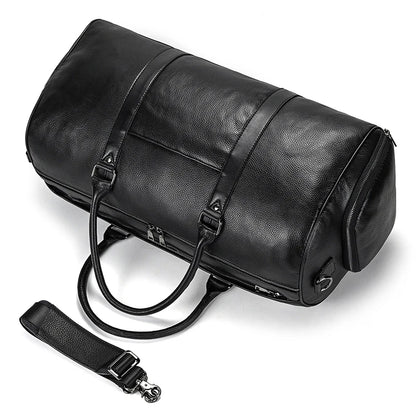 Luxury Genuine Leather Men Duffle Bag