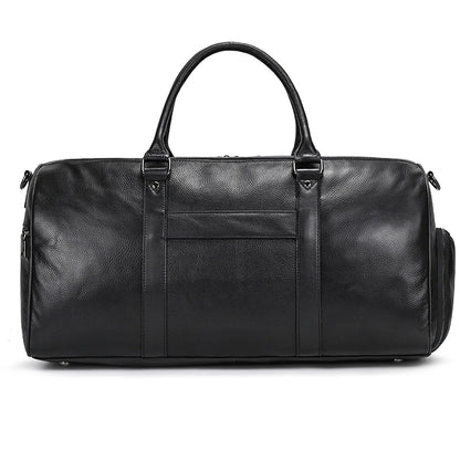Luxury Genuine Leather Men Duffle Bag