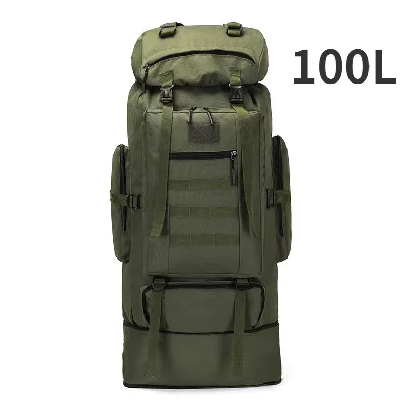 80L/100L Trekking Bag Large Capacity for Outdoors Hiking & Camping