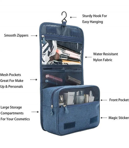 Portable Toiletry Washbag with Hanging Hook