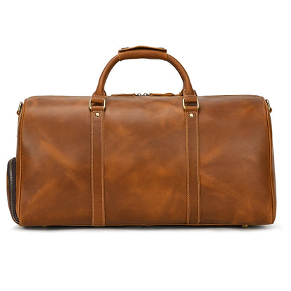 Luxury Genuine Leather Men Duffle Bag