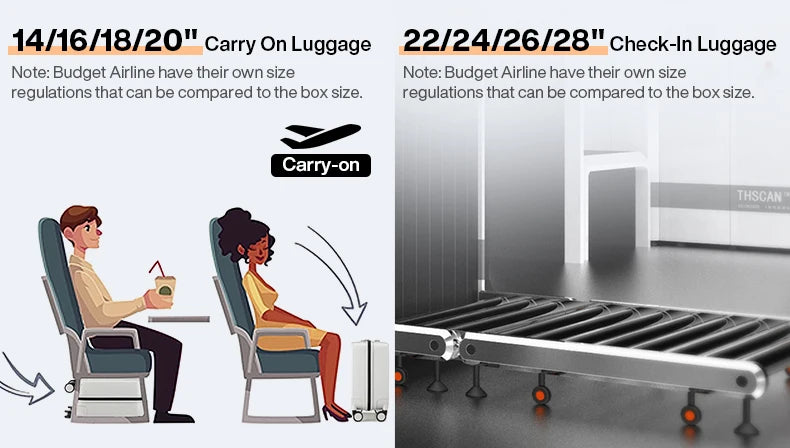 Mixi Design Suitcase Rolling Luggage  18 20 24 Inch