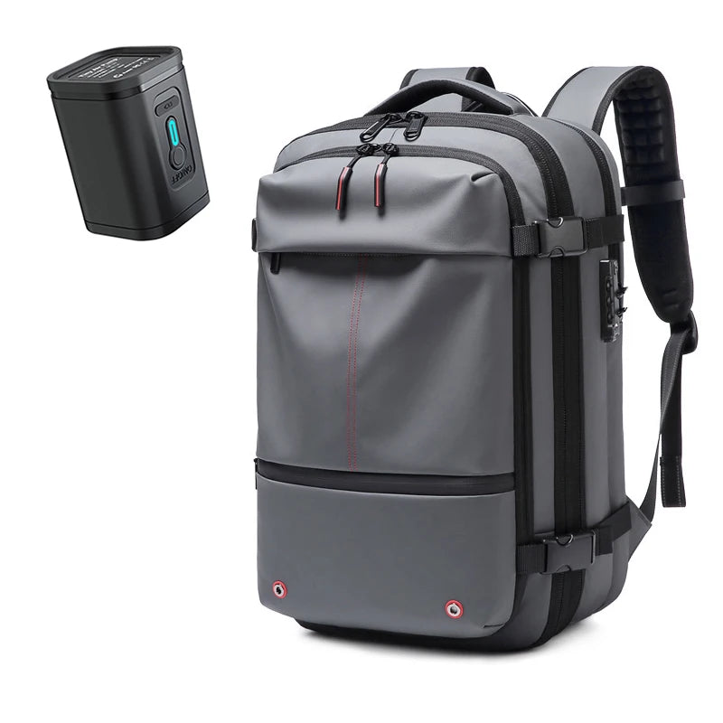 Men Travel Backpack with vacuum compression 17" Laptop Backpack