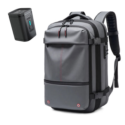 Men Travel Backpack with vacuum compression 17" Laptop Backpack