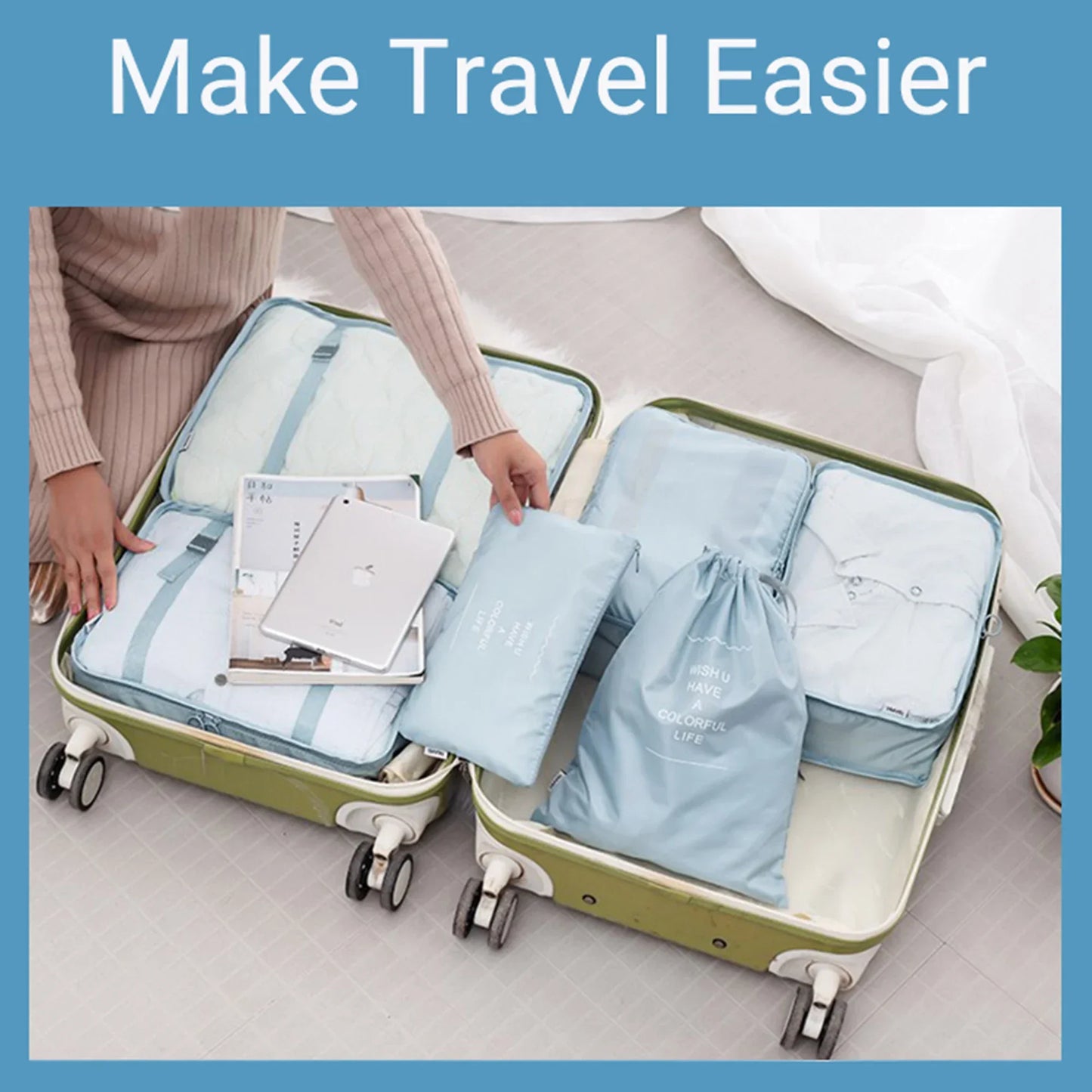 GlobeSet 7-Piece Packing Cubes