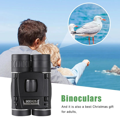 900x25 HD Zoom Portable Powerful Binoculars Long Range BAK4