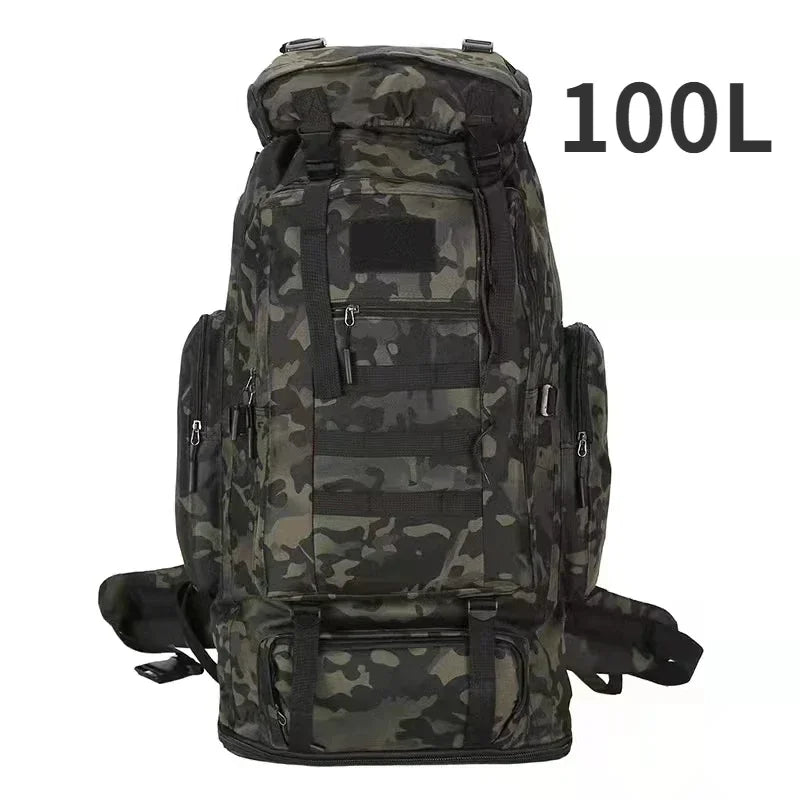80L/100L Trekking Bag Large Capacity for Outdoors Hiking & Camping