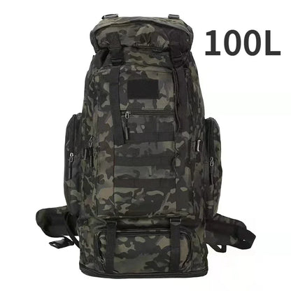 80L/100L Trekking Bag Large Capacity for Outdoors Hiking & Camping