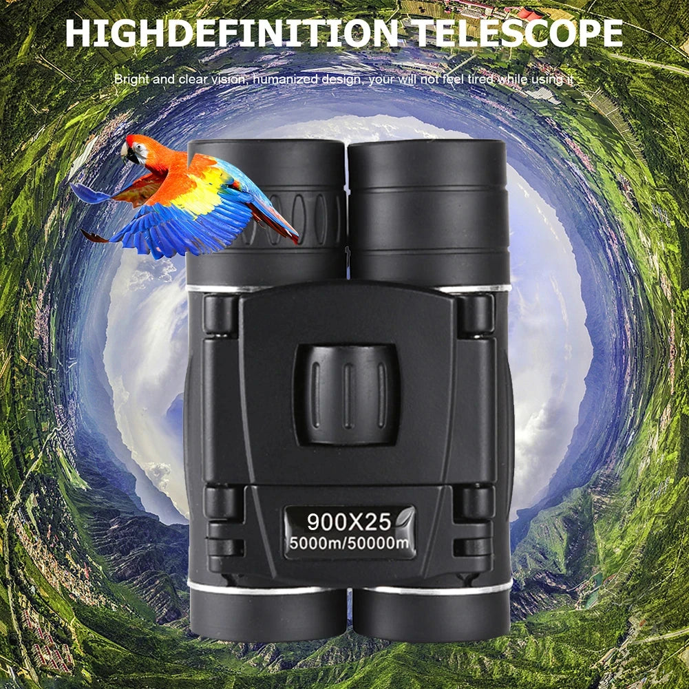 900x25 HD Zoom Portable Powerful Binoculars Long Range BAK4