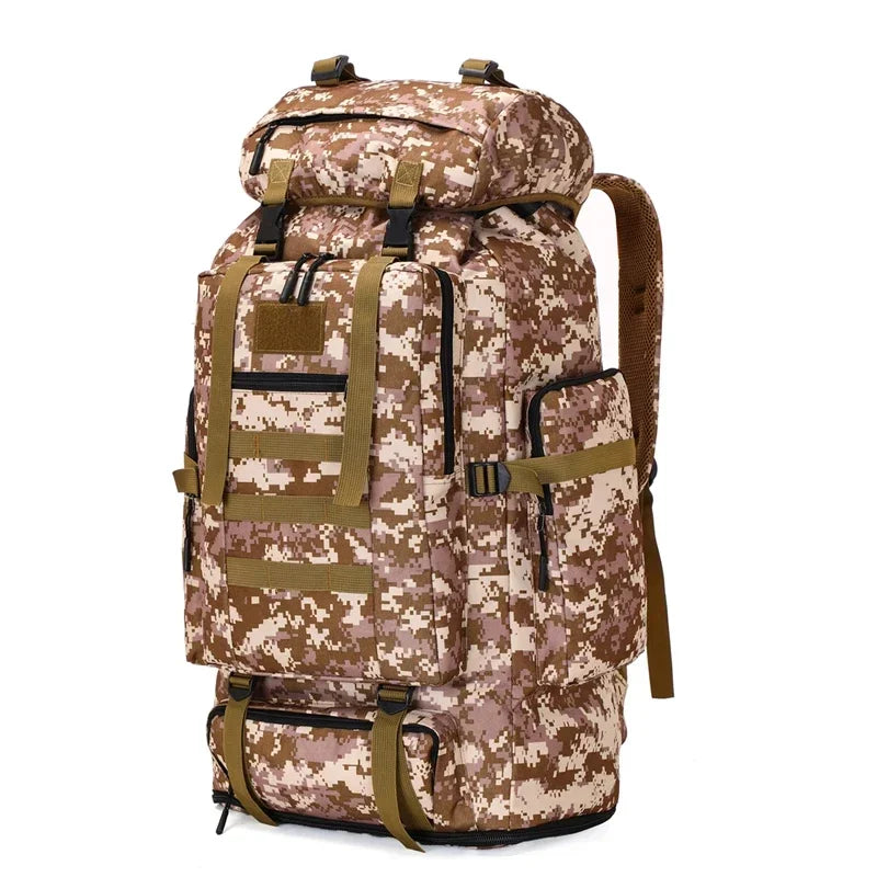 80L/100L Trekking Bag Large Capacity for Outdoors Hiking & Camping