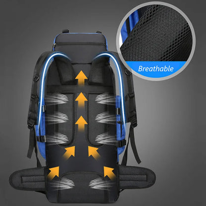 90L Waterproof Trekking Bag Large Capacity