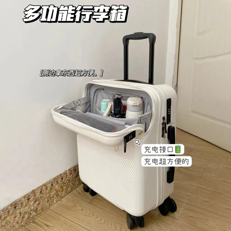 Travel Luggage With USB Charger 20/22/24/26
