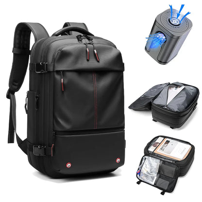 Men Travel Backpack with vacuum compression 17" Laptop Backpack