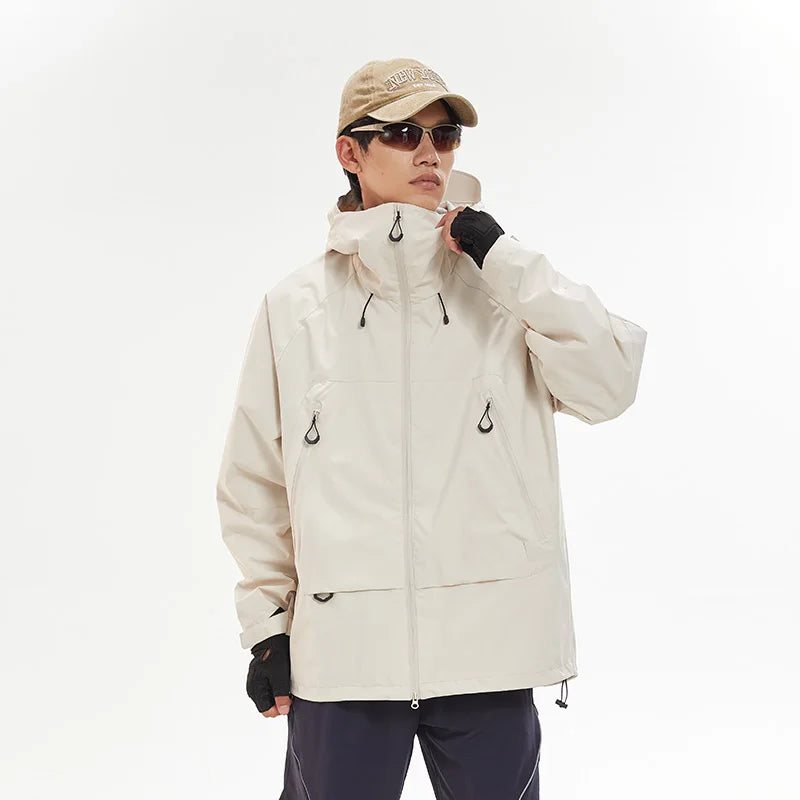 Waterproof Hiking Jacket Unisex With Hoodie