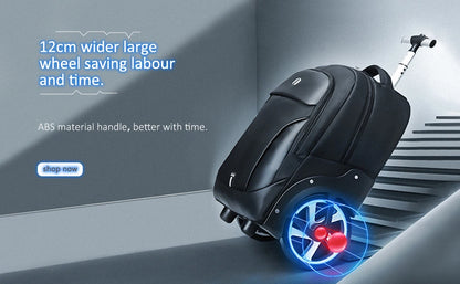 20 inch Rolling Luggage Backpack With Wheels Travel Suitcases Large Capacity Trolley Bags Multifinonal Laptop Carry on Backpack