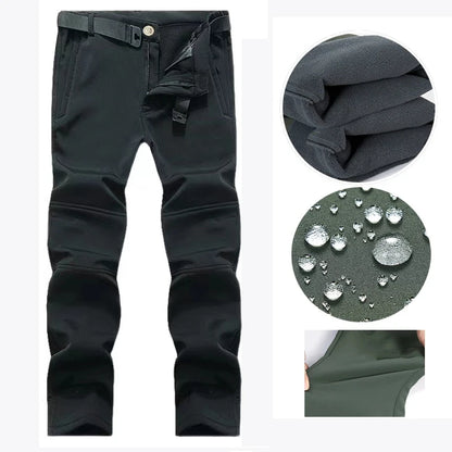 Men's Winter SoftShell Fleece Waterproof Jackets Male Hood Coats For Fishin/Hiking/Camping