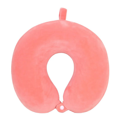 Polyester Solid Color Memory Foam Memory Pillow U-shaped Pillow Soft Comfortable Travel Neck Office Nap Pillow