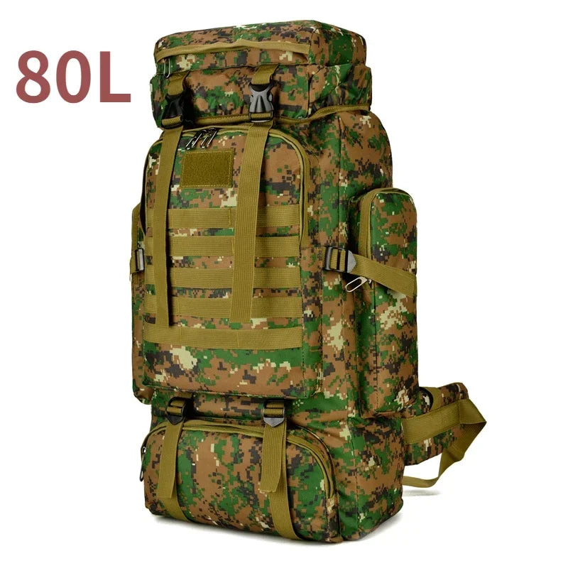 80L/100L Trekking Bag Large Capacity for Outdoors Hiking & Camping