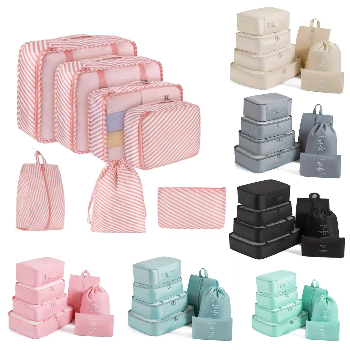 GlobeSet 7-Piece Packing Cubes