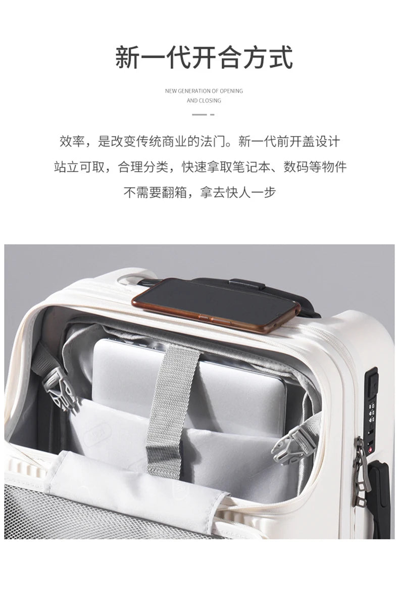 Travel Luggage With USB Charger 20/22/24/26