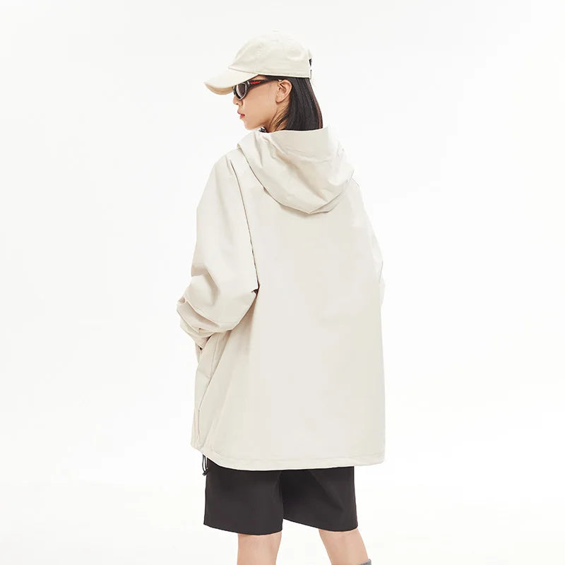 Waterproof Hiking Jacket Unisex With Hoodie